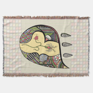 A Flower Within Throw Blanket