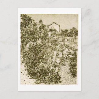 A Flowering Garden, Vincent van Gogh Postcard