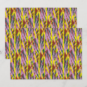 A fluffy grey cat with green eyes sits on a window thank you card