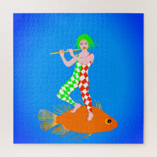 A flute player jigsaw puzzle