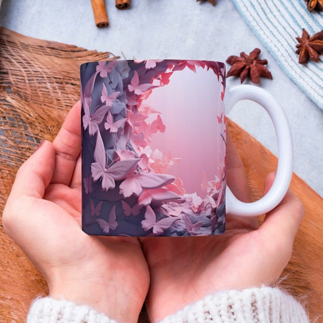 A Flutter of Elegance: 3D Butterfly Coffee Mug (Creator Uploaded)