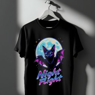 A flying bat wearing sunglasses T-Shirt
