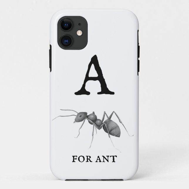 "A" for Ant  Case-Mate iPhone Case (Back)