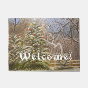 A Forest Christmas, by Gary Poling Doormat