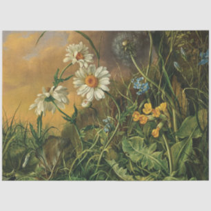 A Forest Floor with Daisies, Primroses, ... Tissue Paper
