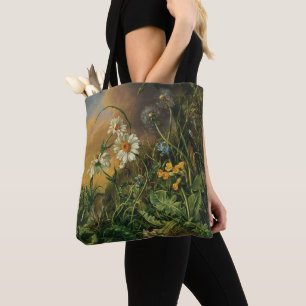 A Forest Floor with Daisies, Primroses, ... Tote Bag