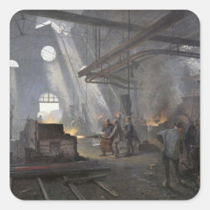 A Forge, 1893 Square Sticker