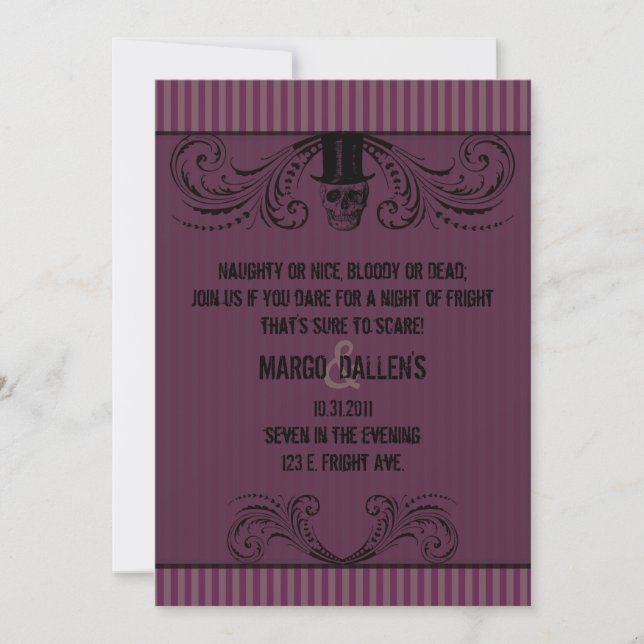 A Formal Fright 2 Invitation (Front)