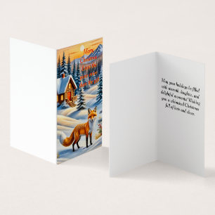 A Fox and a cosy cabin