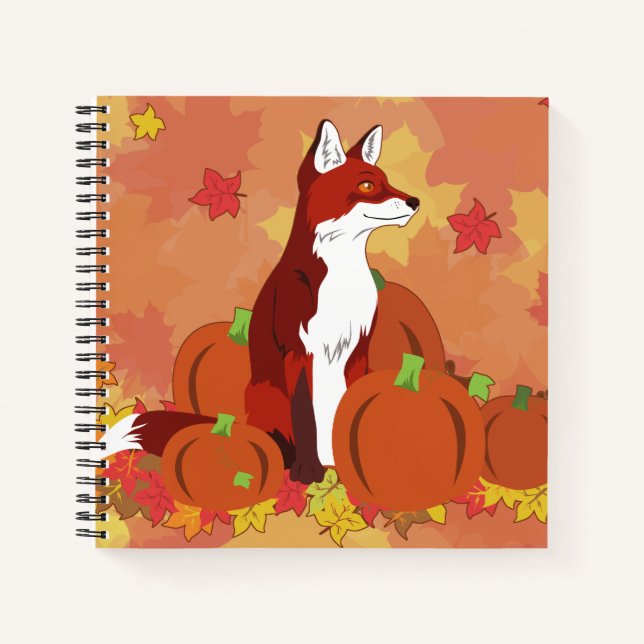 A Fox In the Pumpkin Patch Notebook (Front)