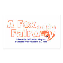 "A" Fox on the Fairway - Sticker