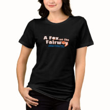 A Fox on the Fairway - Womens - Black Shirt