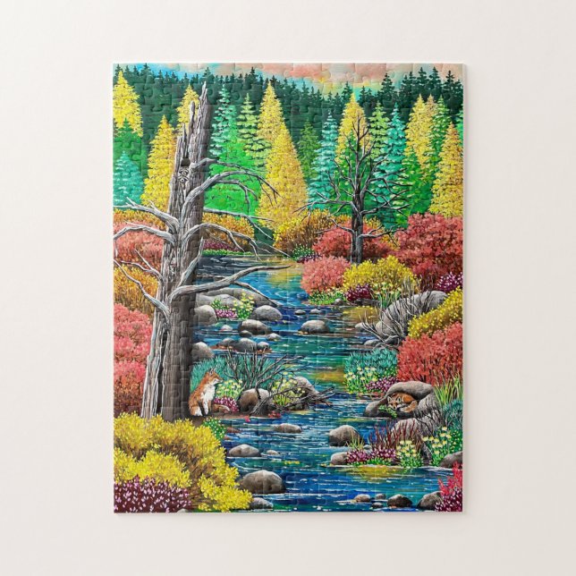 A Foxy Fall Jigsaw Puzzle (Vertical)