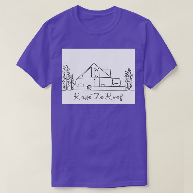 A Frame Camper XL raise the roof T-Shirt (Design Front)