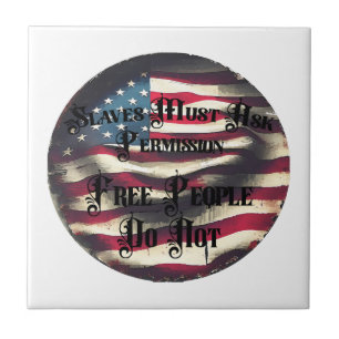 A Free People Ceramic Tile