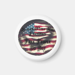 A Free People Magnet
