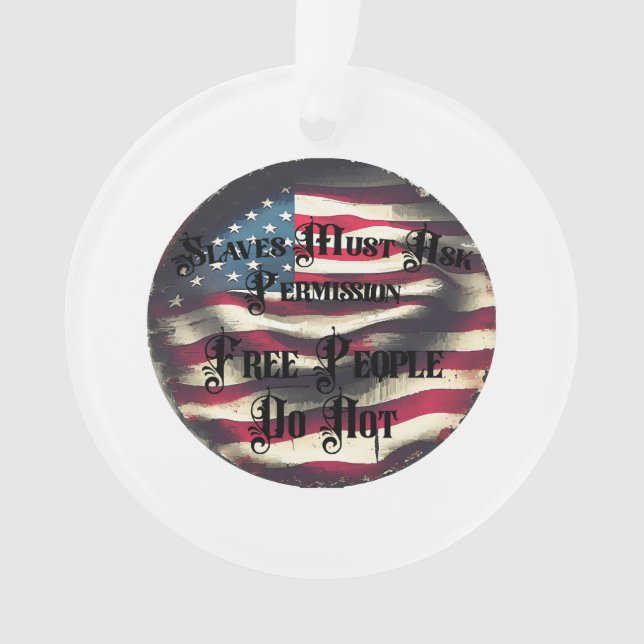 A Free People Ornament (Front)