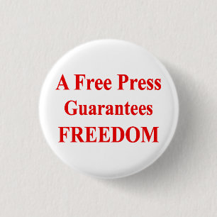 "A Free Press" Button 1