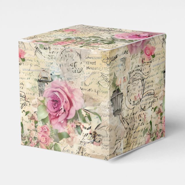 A French Ephemera Design Series 1 Favour Box (Front Side)