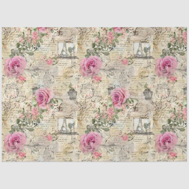 A French Ephemera Design Series 1 Tissue Paper (Front)