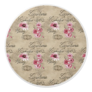 A French Ephemera Design Series 20 Ceramic Knob