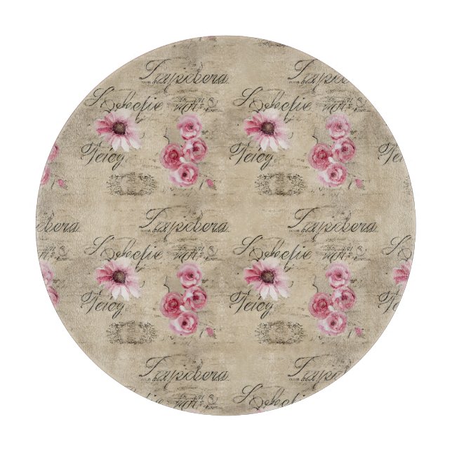 A French Ephemera Design Series 20 Cutting Board (Front)