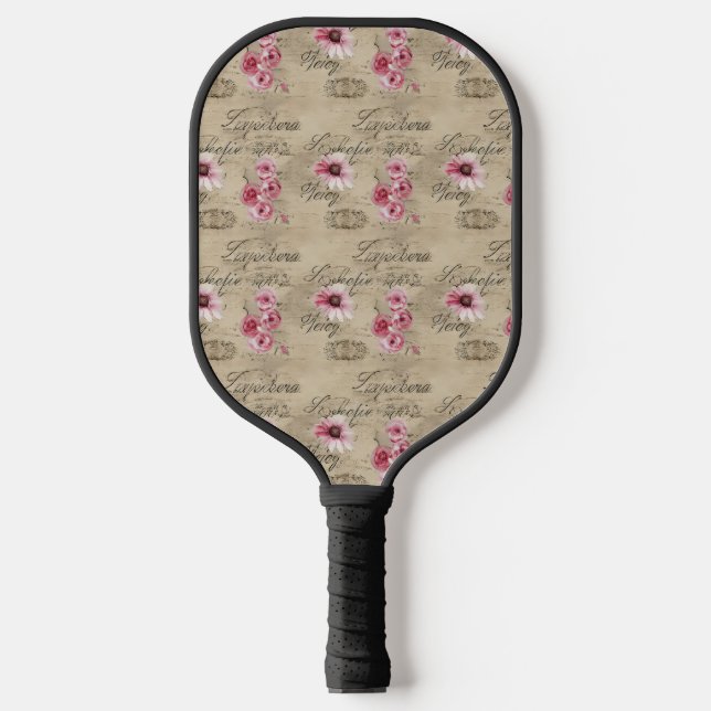 A French Ephemera Design Series 20 Pickleball Paddle (Front)