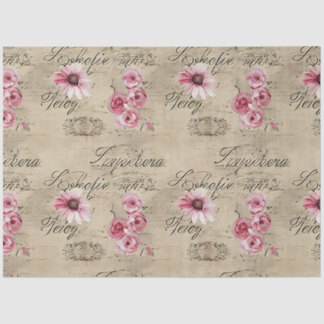 A French Ephemera Design Series 20 Tissue Paper (Front)