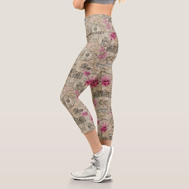 A French Ephemera Design Series 24 Capri Leggings (Left)