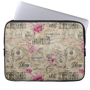 A French Ephemera Design Series 24 Laptop Sleeve
