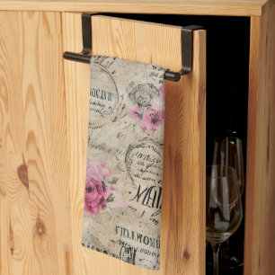 A French Ephemera Design Series 24 Tea Towel