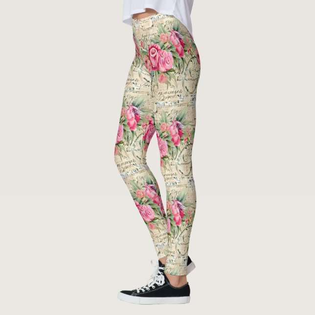A French Ephemera Design Series 26 Leggings (Left)