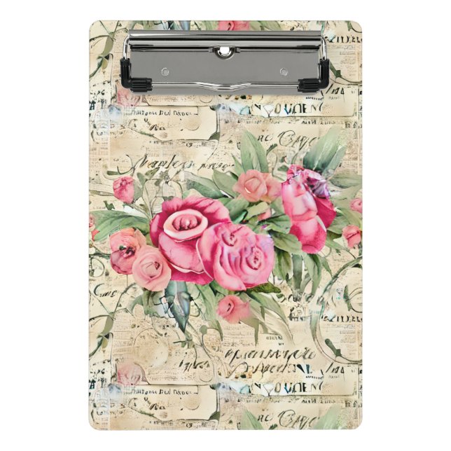 A French Ephemera Design Series 26 Mini Clipboard (Front)