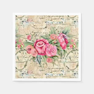 A French Ephemera Design Series 26 Napkin