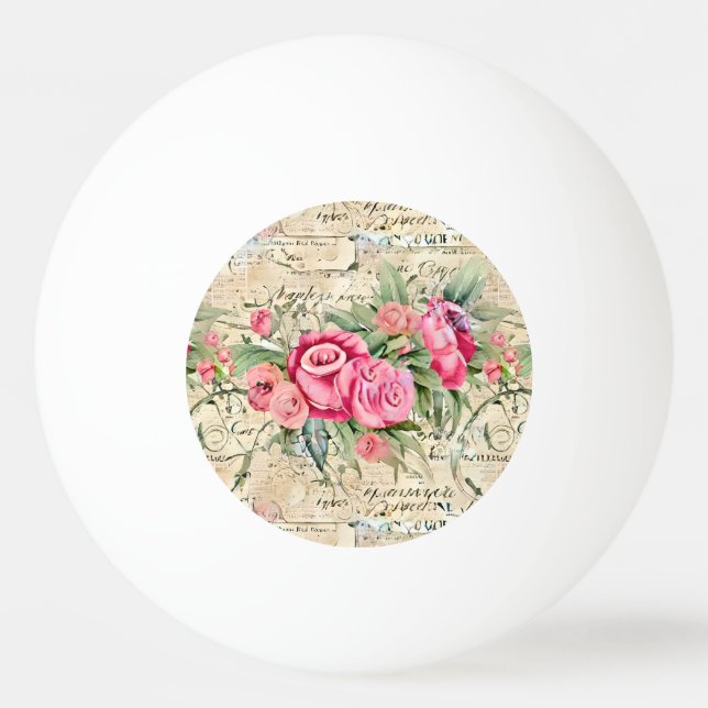 A French Ephemera Design Series 26 Ping Pong Ball (Front)