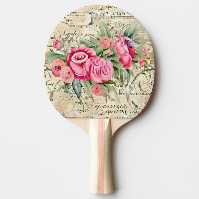 A French Ephemera Design Series 26 Ping Pong Paddle (Front)