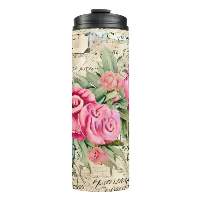 A French Ephemera Design Series 26 Thermal Tumbler (Front)
