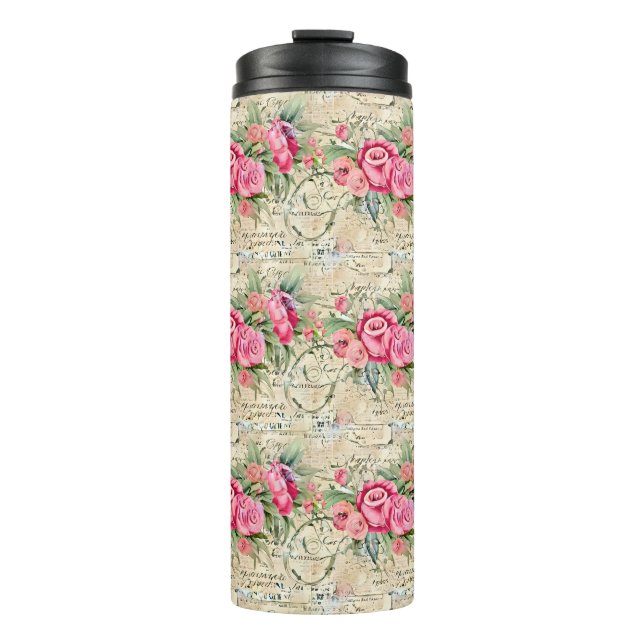 A French Ephemera Design Series 26 Thermal Tumbler (Front)