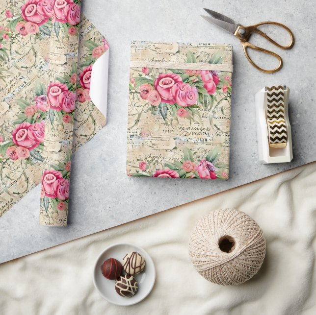 A French Ephemera Design Series 26 Wrapping Paper (Crafts)
