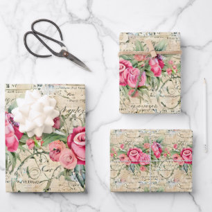 A French Ephemera Design Series 26 Wrapping Paper Sheet