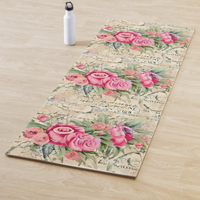 A French Ephemera Design Series 26 Yoga Mat (In Situ)