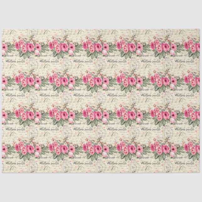 A French Ephemera Design Series 5 Tissue Paper (Front)