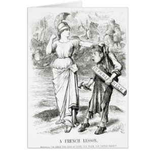 A French Lesson', cartoon from 'Punch'
