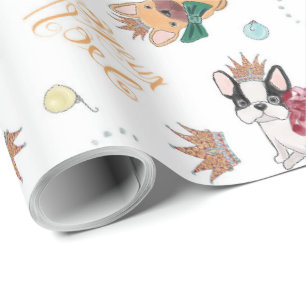 A Frenchie Christmas Wrapping Paper