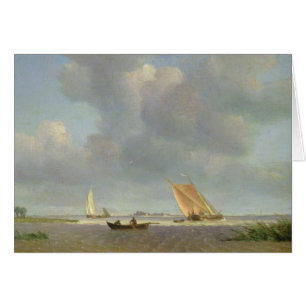 A fresh breeze on the Elbe, c.1830