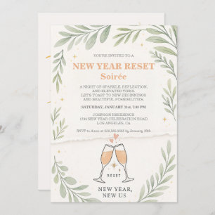 A Fresh Start Cocktail Party For Missed New Year Invitation