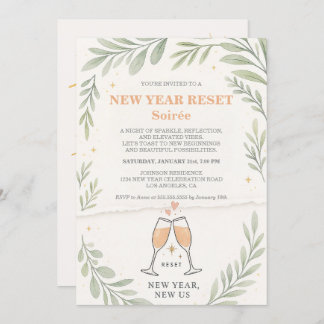A Fresh Start Cocktail Party For Missed New Year Invitation