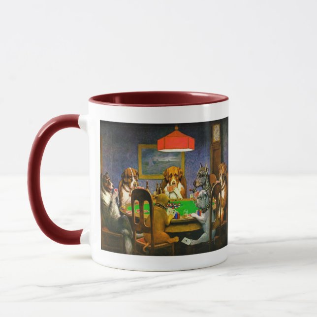 A Friend in Need Dogs Playing Poker Funny Mug (Left)