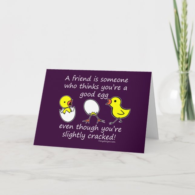 A friend is someone card (Front)