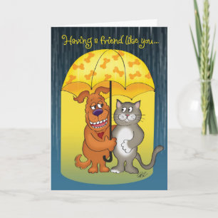 A Friend Like You Illustrated Friendship Card